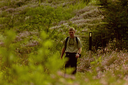 Hikers ascend the ridge above Bull Creek