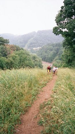 Looking west from the top of Log Cabin Hill