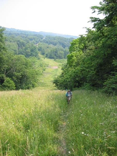 Looking back from Myers Hill