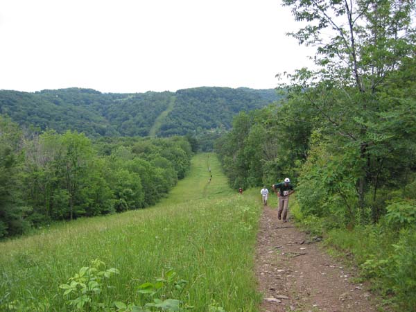 Looking back from Log Cabin Hill