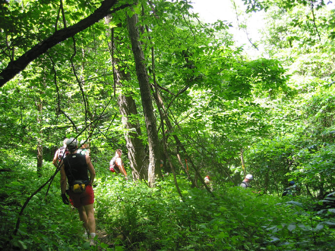 Heading down to Bailey Run Road