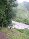 Looking down to Burtner Road