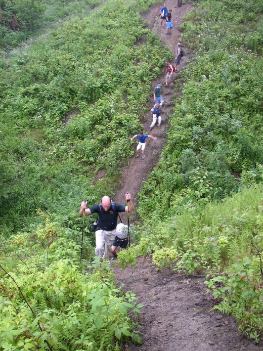 Through the gully before Burtner Road