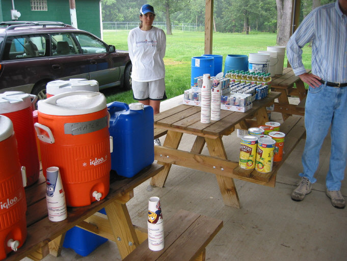 Carol Petti stands at the ready